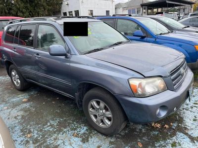 Salvage cars for sale from Copart Portland, OR: 2004 Toyota Highlander