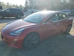 Salvage cars for sale from Copart Knightdale, NC: 2018 Tesla Model 3