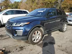 Salvage cars for sale from Copart Austell, GA: 2018 Land Rover Range Rover Evoque SE