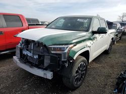 Salvage cars for sale from Copart Davison, MI: 2022 Toyota Tundra Crewmax Limited