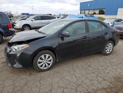 Salvage cars for sale at Woodhaven, MI auction: 2015 Toyota Corolla L