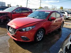 Salvage cars for sale at Chicago Heights, IL auction: 2016 Mazda 3 Sport