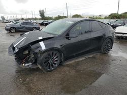 Salvage cars for sale at Miami, FL auction: 2022 Tesla Model Y