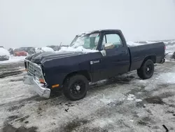 Salvage cars for sale from Copart Helena, MT: 1987 Dodge D-SERIES D150