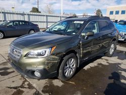 Salvage cars for sale at Littleton, CO auction: 2015 Subaru Outback 2.5I Premium