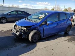 Salvage cars for sale at Littleton, CO auction: 2016 Nissan Versa Note S