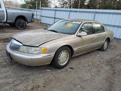 Salvage cars for sale at Lyman, ME auction: 1999 Lincoln Continental
