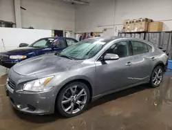 Salvage cars for sale from Copart Elgin, IL: 2014 Nissan Maxima S