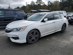 Salvage cars for sale from Copart Savannah, GA: 2017 Honda Accord Sport