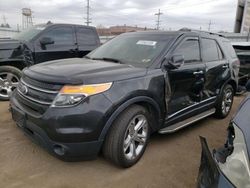 Salvage cars for sale at Chicago Heights, IL auction: 2014 Ford Explorer Limited