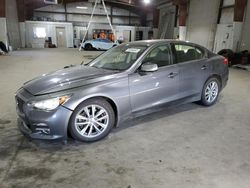 Salvage cars for sale at North Billerica, MA auction: 2015 Infiniti Q50 Base