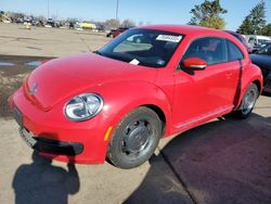 Salvage cars for sale at Woodhaven, MI auction: 2012 Volkswagen Beetle