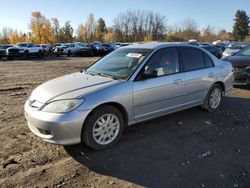 Salvage cars for sale from Copart Portland, OR: 2005 Honda Civic LX