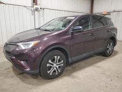 Salvage cars for sale at Pennsburg, PA auction: 2018 Toyota Rav4 LE