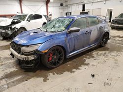Salvage cars for sale from Copart Center Rutland, VT: 2019 Honda Civic TYPE-R Touring