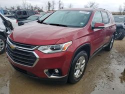 Salvage cars for sale at Bridgeton, MO auction: 2019 Chevrolet Traverse LT