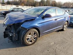 Salvage cars for sale from Copart Assonet, MA: 2019 Hyundai Elantra SEL