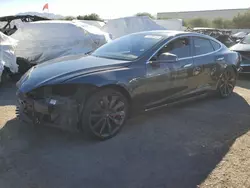 Salvage cars for sale at Las Vegas, NV auction: 2014 Tesla Model S