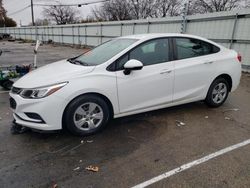 Chevrolet Cruze ls salvage cars for sale: 2018 Chevrolet Cruze LS