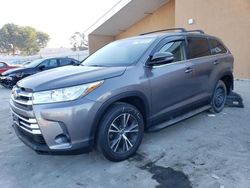 Salvage cars for sale at Vallejo, CA auction: 2019 Toyota Highlander LE