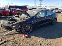 Salvage cars for sale at Elgin, IL auction: 2018 Tesla Model 3