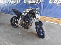 Salvage Motorcycles for sale at auction: 2015 Yamaha FZ07