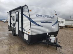 Keystone Travel Trailer salvage cars for sale: 2020 Keystone Travel Trailer