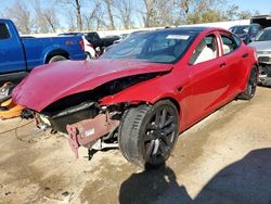 Salvage cars for sale at Bridgeton, MO auction: 2021 Tesla Model S