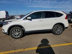 Salvage cars for sale at Woodhaven, MI auction: 2015 Honda CR-V EX