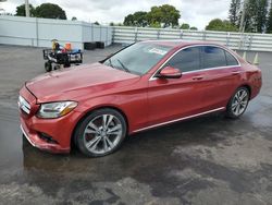 Salvage cars for sale from Copart Miami, FL: 2018 Mercedes-Benz C300