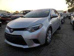 Vehiculos salvage en venta de Copart Martinez, CA: 2014 Toyota Corolla L