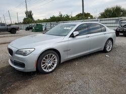 Salvage cars for sale from Copart Miami, FL: 2014 BMW 750 LI