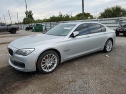 Vehiculos salvage en venta de Copart Miami, FL: 2014 BMW 750 LI