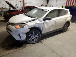 Salvage cars for sale from Copart Billings, MT: 2017 Toyota Rav4 LE