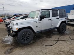 Salvage cars for sale at Woodhaven, MI auction: 2008 Jeep Wrangler Unlimited Sahara