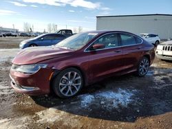 Salvage cars for sale from Copart Rocky View County, AB: 2015 Chrysler 200 C