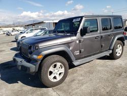 Jeep Wrangler salvage cars for sale: 2019 Jeep Wrangler Unlimited Sport