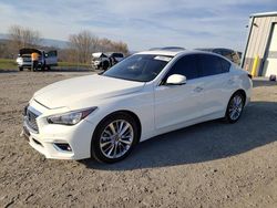 Salvage cars for sale from Copart Chambersburg, PA: 2021 Infiniti Q50 Luxe