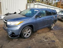 Salvage cars for sale from Copart Austell, GA: 2014 Toyota Highlander LE