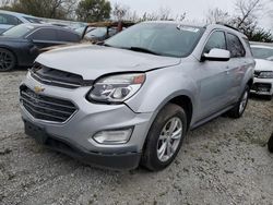 Salvage cars for sale at Dyer, IN auction: 2016 Chevrolet Equinox LT