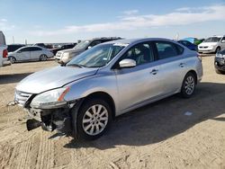 Salvage cars for sale at Amarillo, TX auction: 2015 Nissan Sentra S