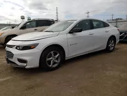 Chevrolet salvage cars for sale: 2016 Chevrolet Malibu LS