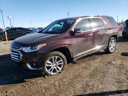 Salvage cars for sale at Greenwood, NE auction: 2021 Chevrolet Traverse High Country