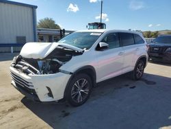 Toyota Highlander salvage cars for sale: 2019 Toyota Highlander LE