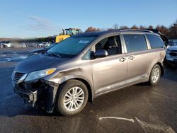 Salvage cars for sale from Copart Brookhaven, NY: 2016 Toyota Sienna XLE