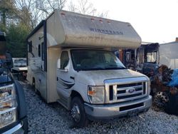 Salvage trucks for sale at West Warren, MA auction: 2015 Winnebago 2015 Ford Econoline E350 Super Duty Cutaway Van