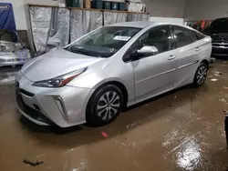 Toyota salvage cars for sale: 2021 Toyota Prius LE