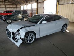 Salvage cars for sale at Phoenix, AZ auction: 2013 Audi A5 Premium