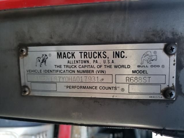 1987 Mack 600 R600