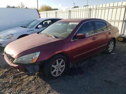 Salvage cars for sale from Copart Sacramento, CA: 2004 Honda Accord EX